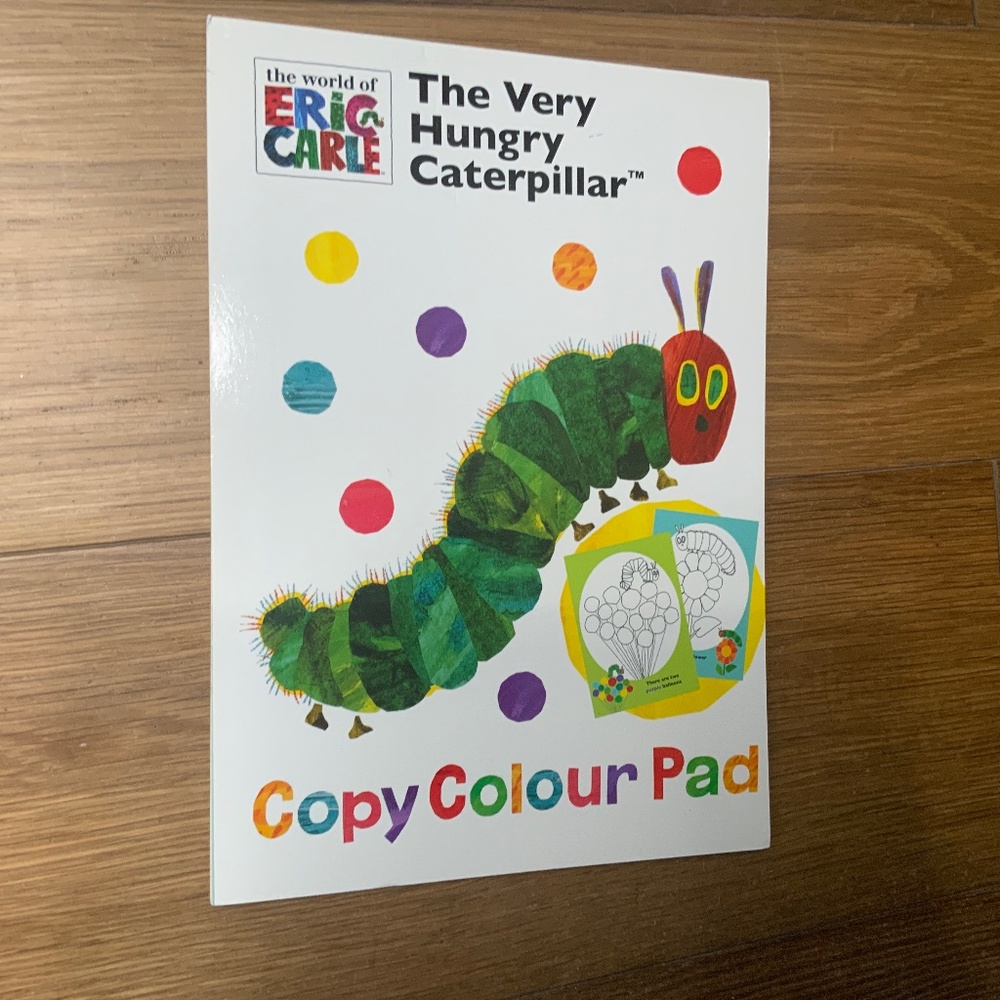 “The Very Hungry Caterpillar” Copy Colour Pad